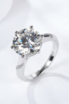 5 Carat  Moissanite Solitaire Ring - Tophatter Deals