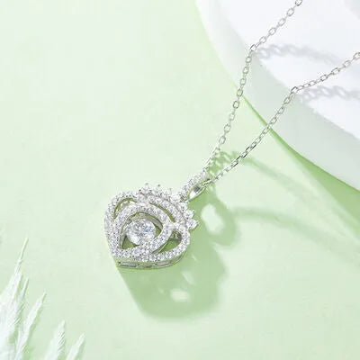 Moissanite 925 Sterling Silver Necklace Moissanite - Tophatter Daily Deals