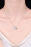 Moissanite Pearl Rhodium-Plated Necklace Silver One Size Moissanite - Tophatter Daily Deals