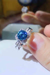 Better Love Next Time 1 Carat Moissanite Ring Sky Blue Moissanite - Tophatter Daily Deals