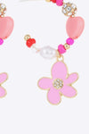 Flower C-Hoop Drop Earrings Earrings - Tophatter Daily Deals
