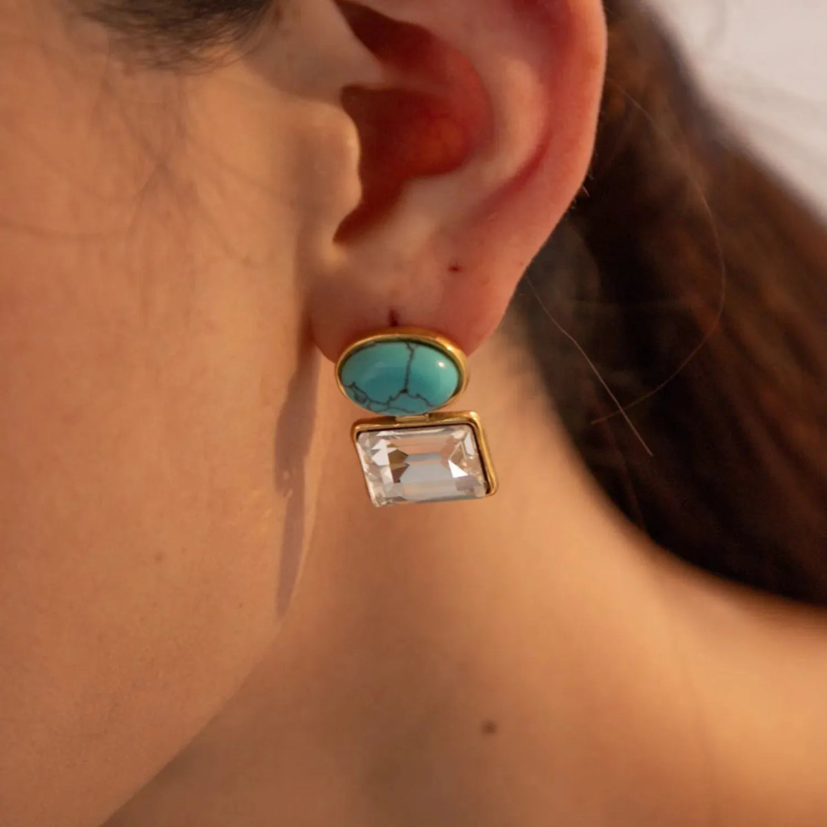Geometric Stainless Steel Earrings Earrings - Tophatter Daily Deals