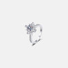 1 Carat Moissanite 925 Sterling Silver Ring Silver Moissanite - Tophatter Daily Deals