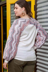 Plus Size Sweatshirt with Button Detail Blouses - Tophatter Daily Deals