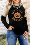 Graphic Sequin Long Sleeve Top Black Women's T-Shirts - Tophatter Daily Deals