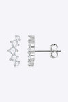 All You Need Moissanite Platinum-Plated Earrings Moissanite - Tophatter Daily Deals