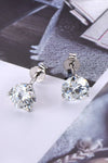 2 Carat Moissanite 925 Sterling Silver Stud Earrings Moissanite - Tophatter Daily Deals