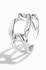 925 Sterling Silver Open Ring Rings - Tophatter Daily Deals