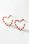Heart Shape Dangle Earrings Earrings - Tophatter Daily Deals