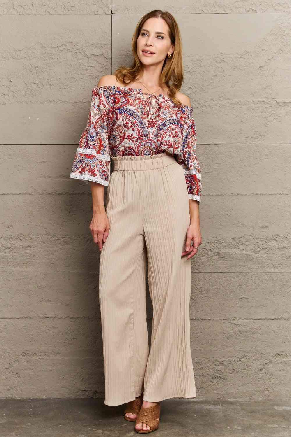 Off Shoulder Bohemian Style Blouse Blouses - Tophatter Daily Deals