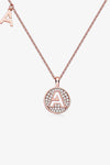 Moissanite A to J Pendant Necklace A One Size Moissanite - Tophatter Daily Deals