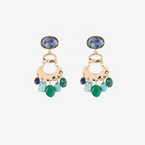 Geometric Alloy Dangle Earrings Mid Green One Size Earrings - Tophatter Daily Deals