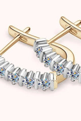 Moissanite 925 Sterling Silver Earrings Moissanite - Tophatter Daily Deals