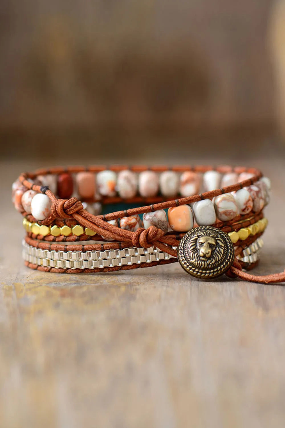 Handmade Natural Stone Copper Bracelet Bracelets - Tophatter Daily Deals