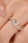 Bold Beauty 1 Carat Moissanite Heart-Shaped Ring Moissanite - Tophatter Daily Deals