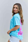 Sweet Claire "More Beach Days" Oversized Graphic T-Shirt Women's T-Shirts - Tophatter Daily Deals