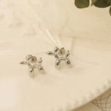 18K Gold-Plated Titanium Steel Puppy Shape Stud Earrings Earrings - Tophatter Daily Deals