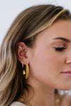 Crushing On You Chain C-Hoop Earrings Earrings - Tophatter Daily Deals