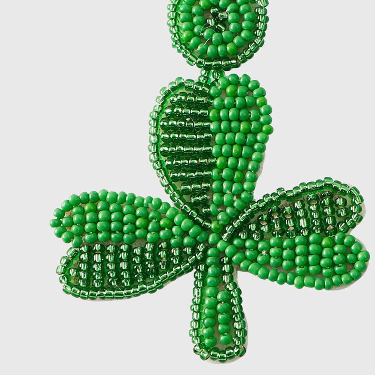 Stainless Steel Beaded Leaf Dangle Earrings Earrings - Tophatter Daily Deals