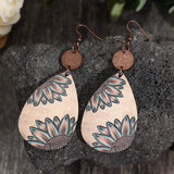 Wooden Iron Hook Dangle Earrings Earrings - Tophatter Daily Deals