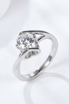 Get What You Need 1 Carat Moissanite Ring Silver Moissanite - Tophatter Daily Deals