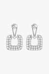 1.68 Carat Moissanite 925 Sterling Silver Drop Earrings Moissanite - Tophatter Daily Deals