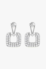 1.68 Carat Moissanite 925 Sterling Silver Drop Earrings Moissanite - Tophatter Daily Deals