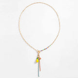 Gold-Plated Soft Ceramic Pendant Necklace Necklaces - Tophatter Daily Deals