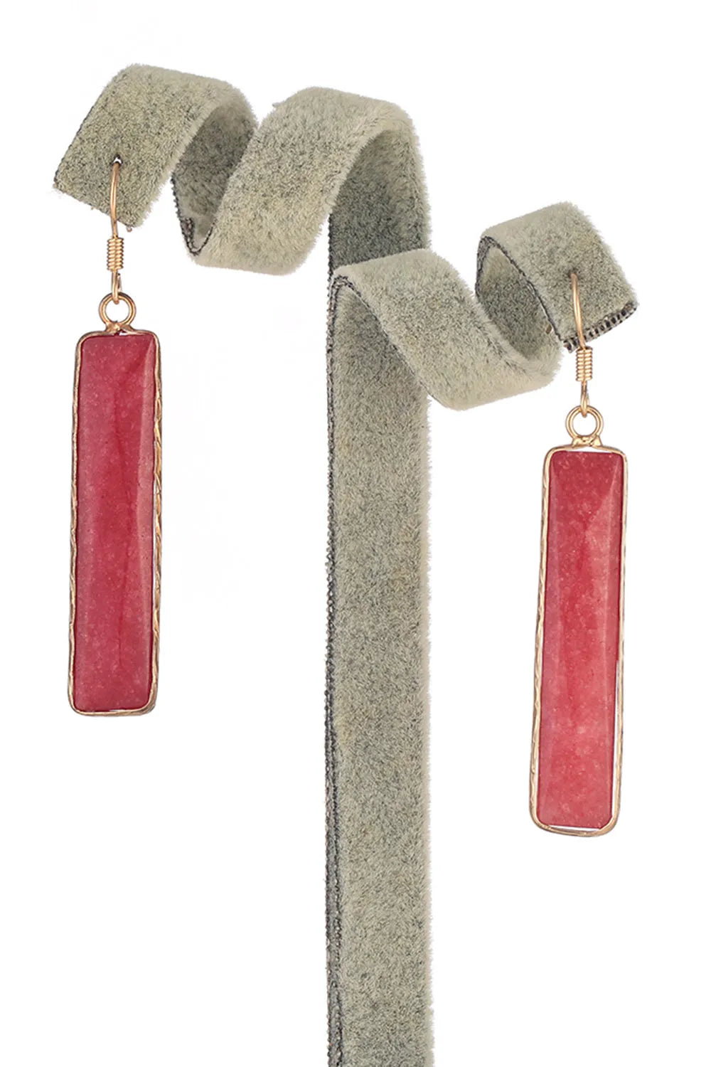 Natural Stone Drop Earrings Earrings - Tophatter Daily Deals