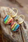 Imperial Jasper Heart Earrings Earrings - Tophatter Daily Deals