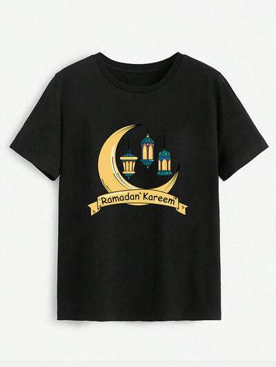 RAMADAN KAREEM Round Neck T-Shirt Women's T-Shirts - Tophatter Daily Deals