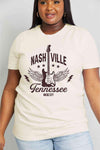 Simply Love Simply Love Full Size NASHVILLE TENNESSEE MUSIC CITY Graphic Cotton Tee Women's T-Shirts - Tophatter Daily Deals