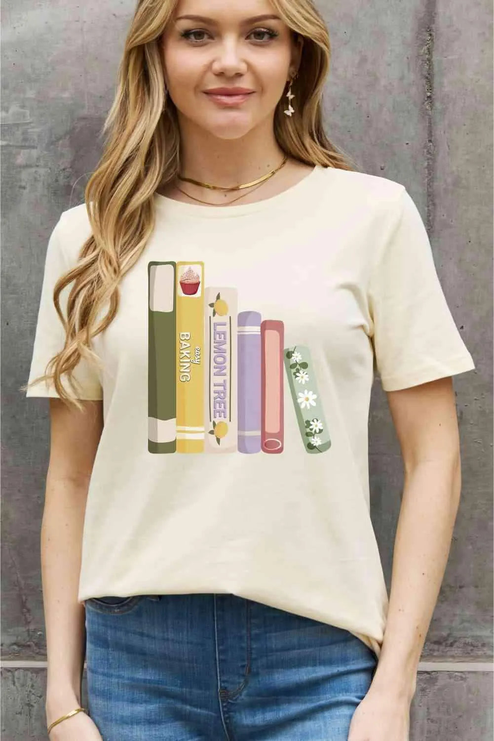 Simply Love Full Size EASY BAKING Graphic Cotton Tee Women's T-Shirts - Tophatter Daily Deals