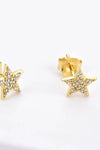 Zircon Decor Star Stud Earrings Earrings - Tophatter Daily Deals