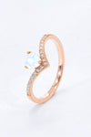 Moonstone Heart-Shaped Ring Moonstone - Tophatter Daily Deals