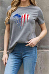 Simply Love Simply Love Full Size Star Heart Graphic Cotton Tee Women's T-Shirts - Tophatter Daily Deals