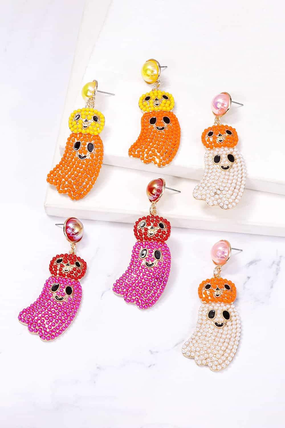 Halloween Ghost Shape Dangle Earrings Earrings - Tophatter Daily Deals