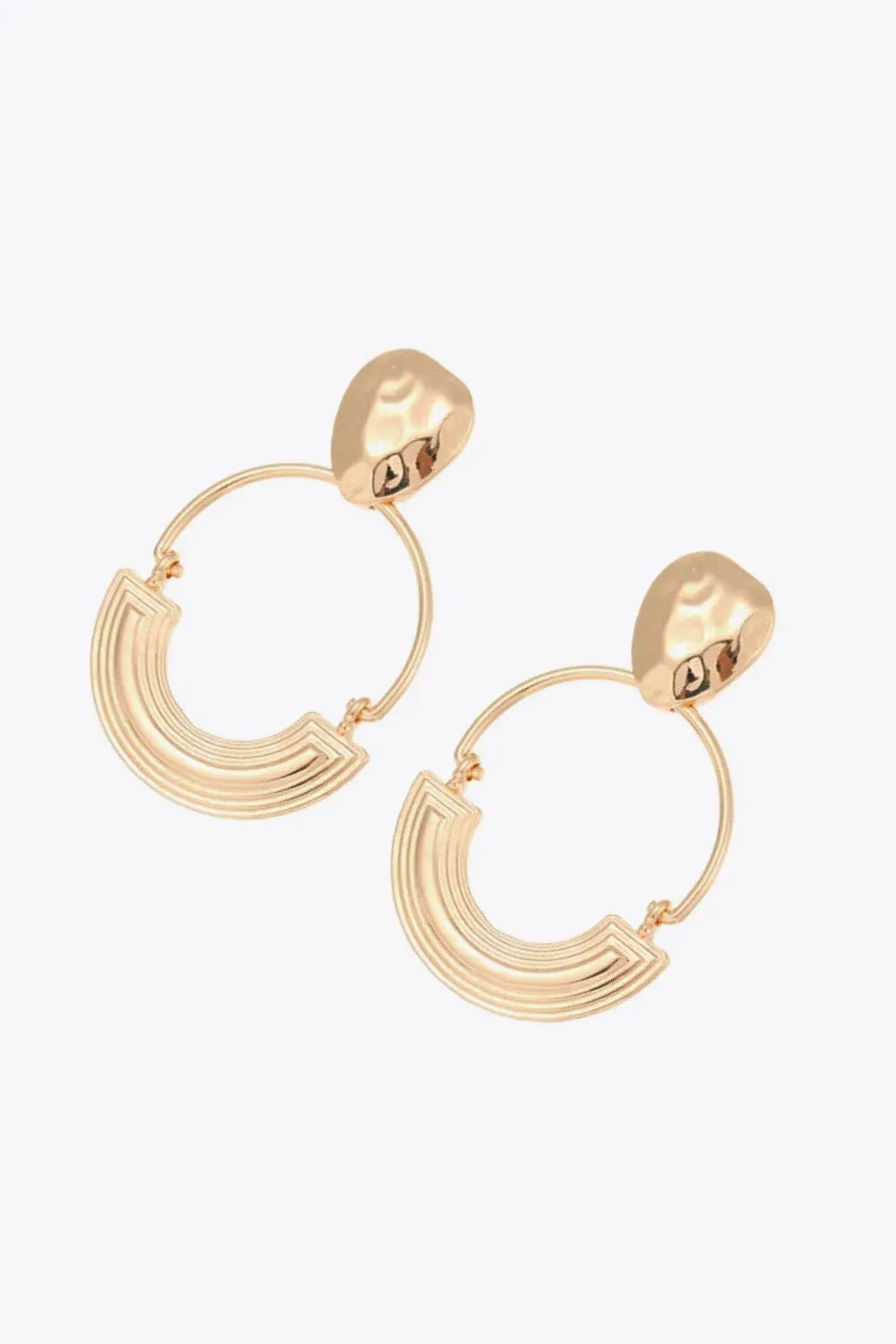 18K Gold-Plated Drop Earrings Earrings - Tophatter Daily Deals