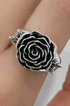 Rose 18K Silver-Plated Ring Rings - Tophatter Daily Deals
