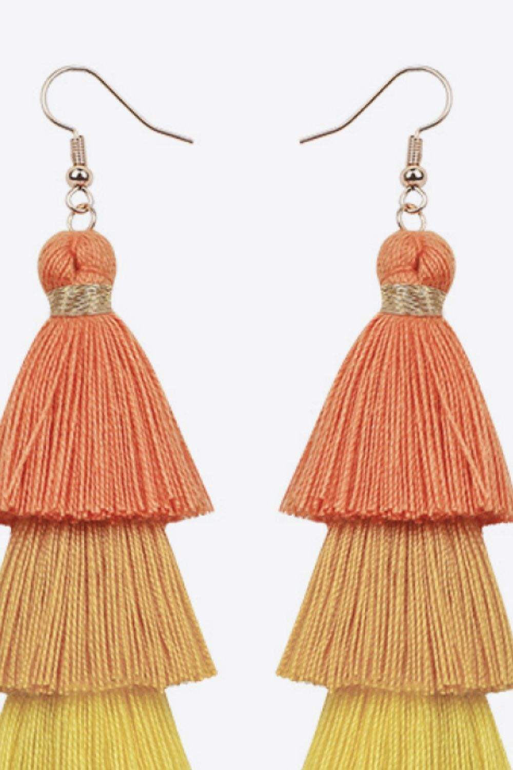 Layered Tassel Earrings Earrings - Tophatter Daily Deals