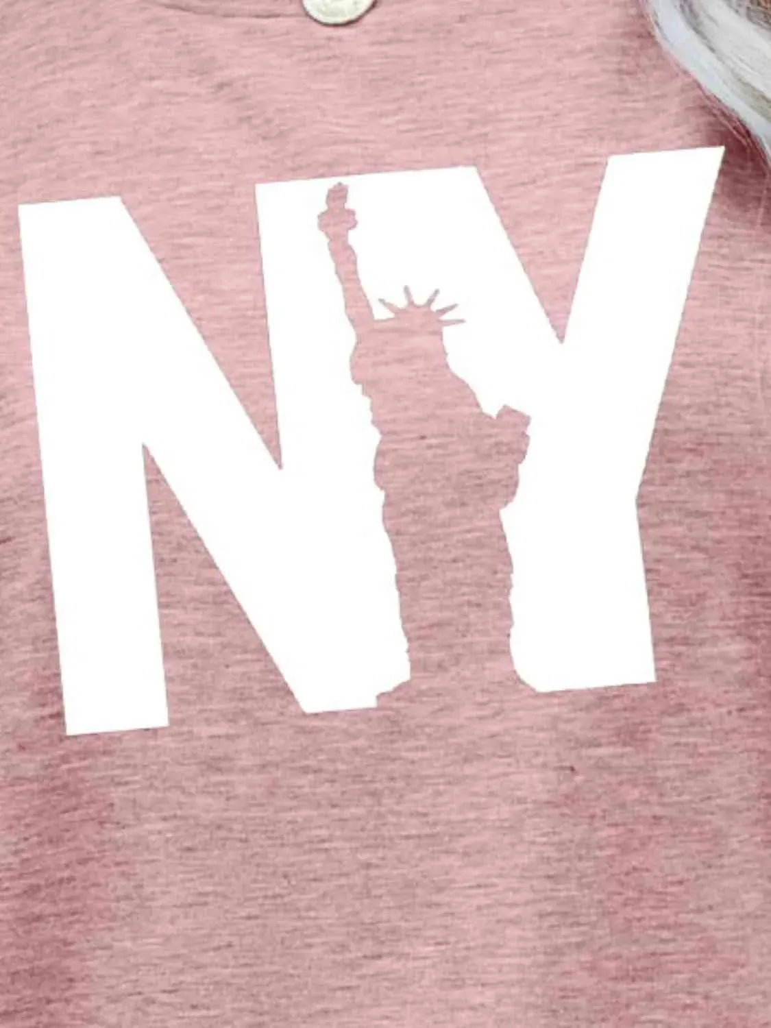 NY the Statue of Liberty Graphic Tee Women's T-Shirts - Tophatter Daily Deals