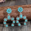 Artificial Turquoise Alloy Dangle Earrings Earrings - Tophatter Daily Deals