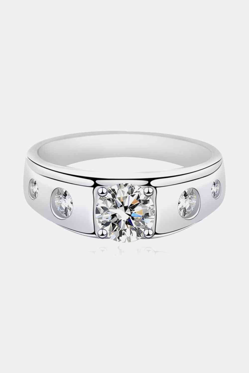 1 Carat Moissanite 925 Sterling Silver Ring - Shop Tophatter Deals, Electronics, Fashion, Jewelry, Health, Beauty, Home Decor, Free Shipping