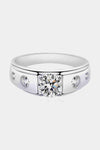 1 Carat Moissanite 925 Sterling Silver Ring Moissanite - Tophatter Daily Deals