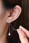 2.6 Carat Moissanite 925 Sterling Silver Earrings Moissanite - Tophatter Daily Deals