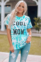 Tie-Dye COOL MOM Tee Shirt Women's T-Shirts - Tophatter Daily Deals