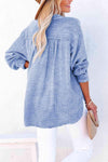 Buttoned Long Sleeve Blouse Blouses - Tophatter Daily Deals