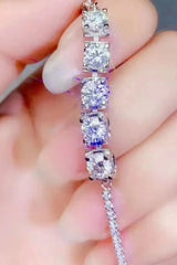 5 Carat Moissanite Lobster Clasp Bracelet Moissanite - Tophatter Daily Deals