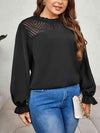 Plus Size Round Neck Flounce Sleeve Blouse Blouses - Tophatter Daily Deals