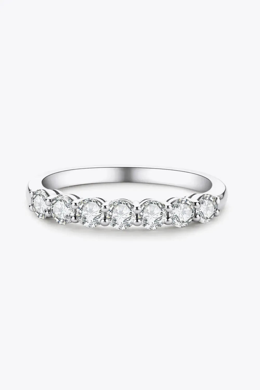 Can't Stop Your Shine Moissanite Platinum-Plated Ring Moissanite - Tophatter Daily Deals